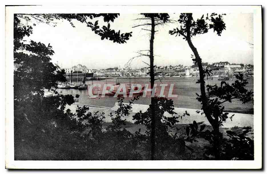 CPA Concarneau Le Bassin vu du Bois de Sapins 