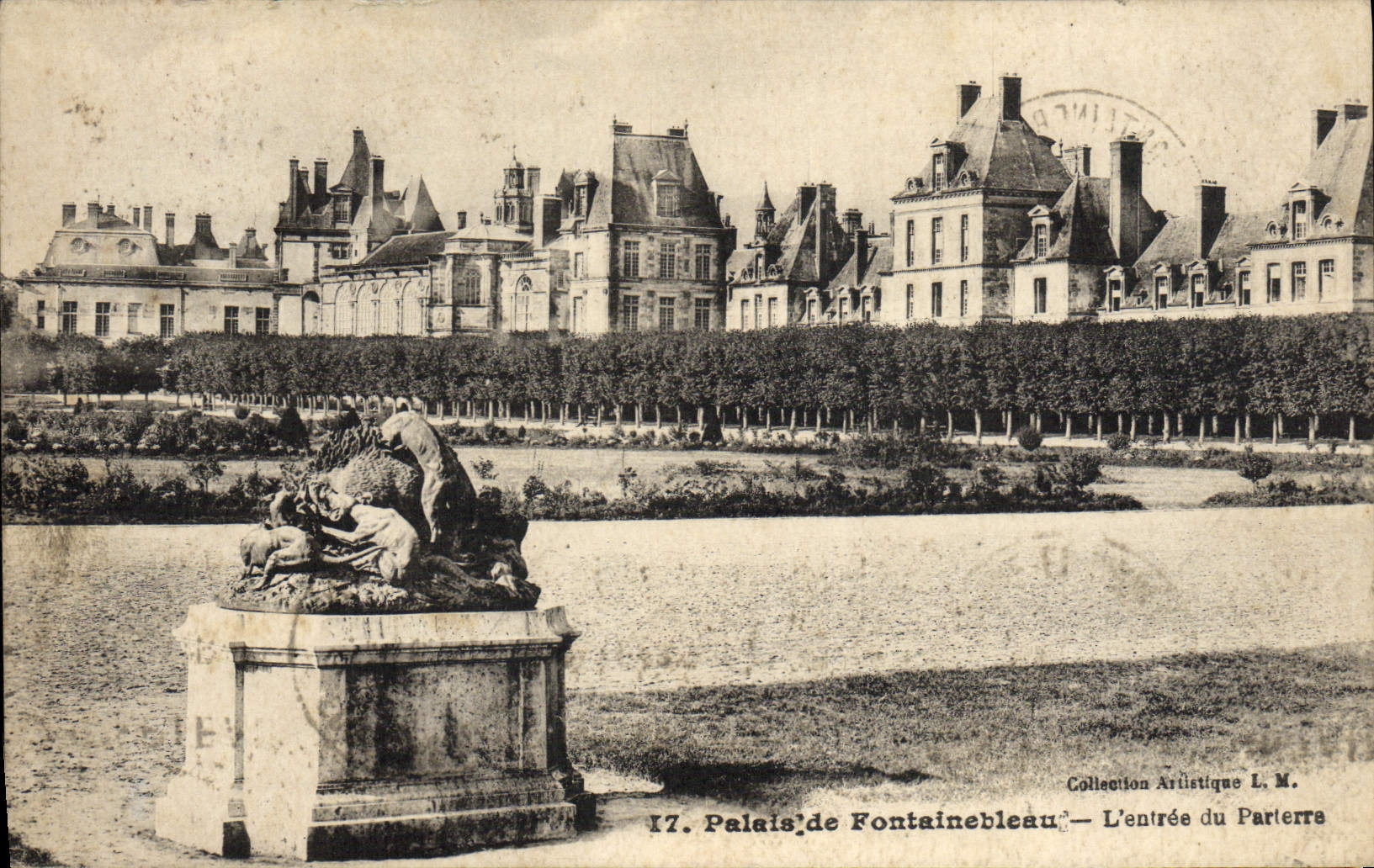 Palazzo di Fontainebleau — L'ingresso del Parterre — Collezione Artistica L. M.