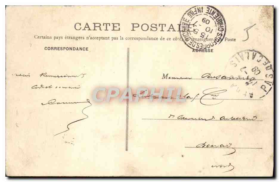 CPA Saint Georges de Didonne Les Rochers de Vallieres — Back