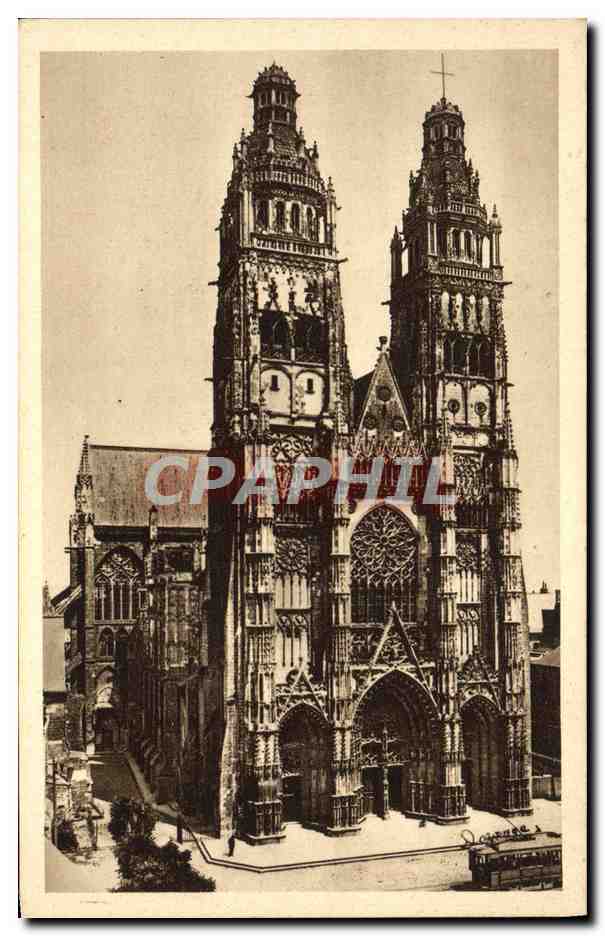CPA Tours La Cathedrale Saint Gatien 