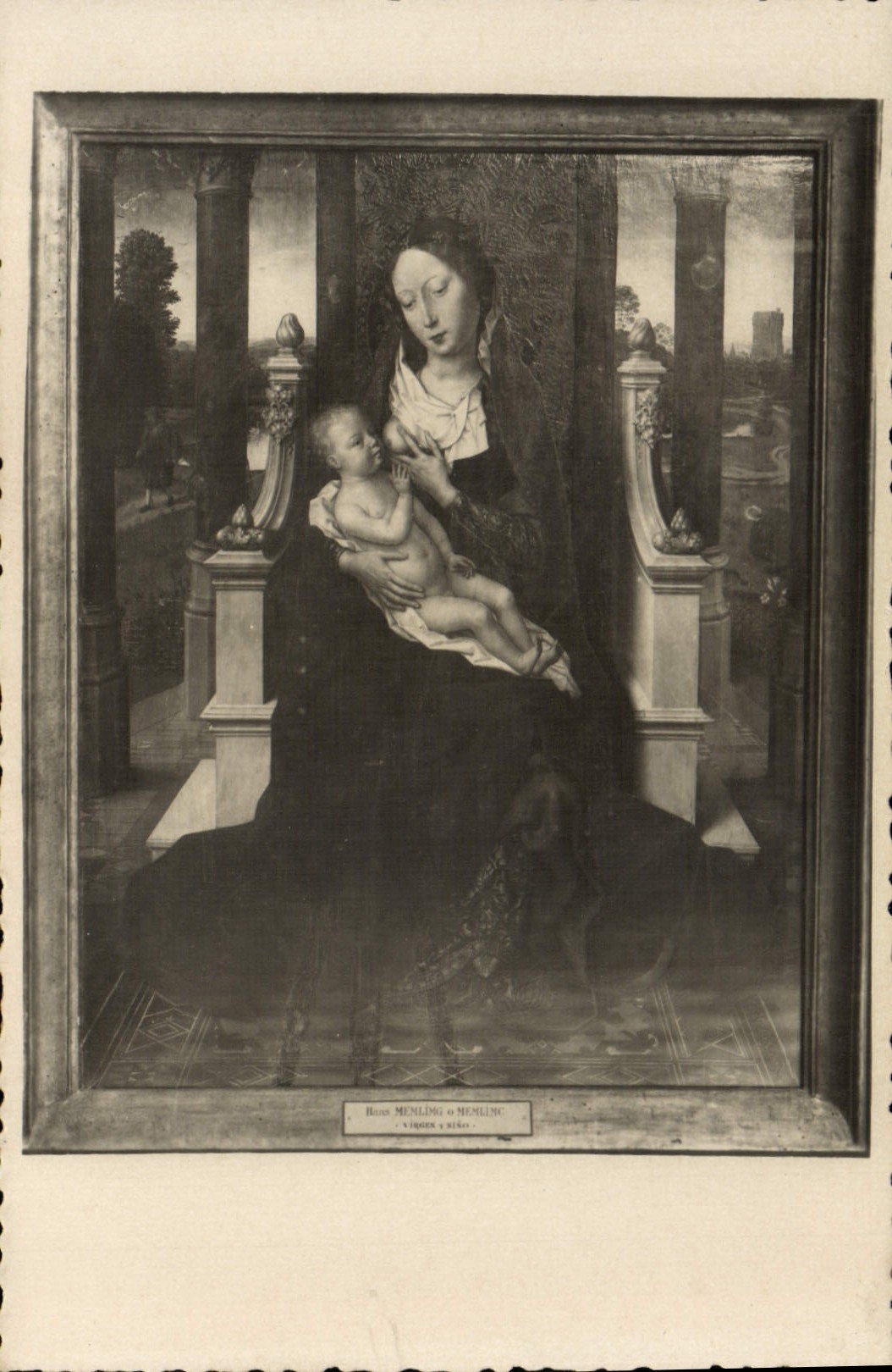 CPA Granada Capilla Real Virgen con el nino tabala por Memling