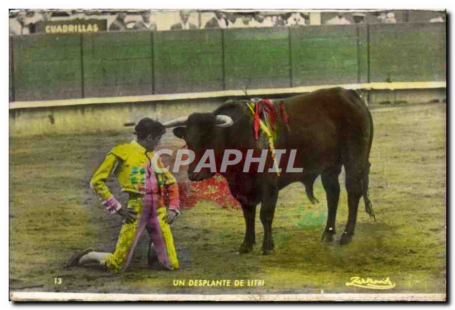 CPA Un Desplante de Litri Taureau Corrida