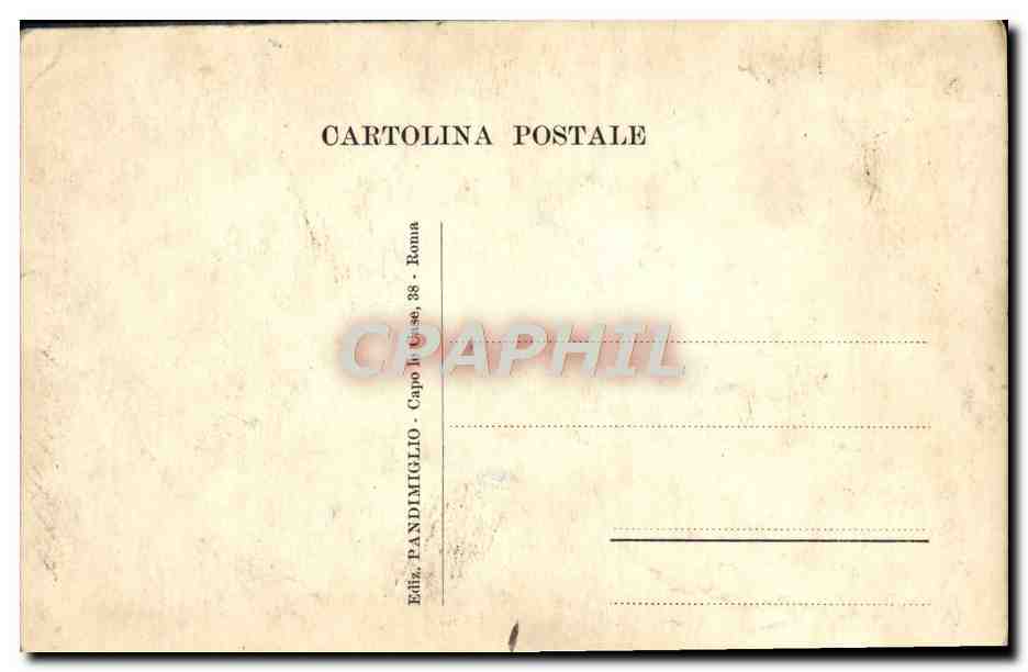 CPA Roma Museo Capitolino Caracalla — Verso