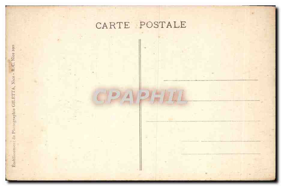 CPA Monaco La Ville Vue generale  — Rückseite