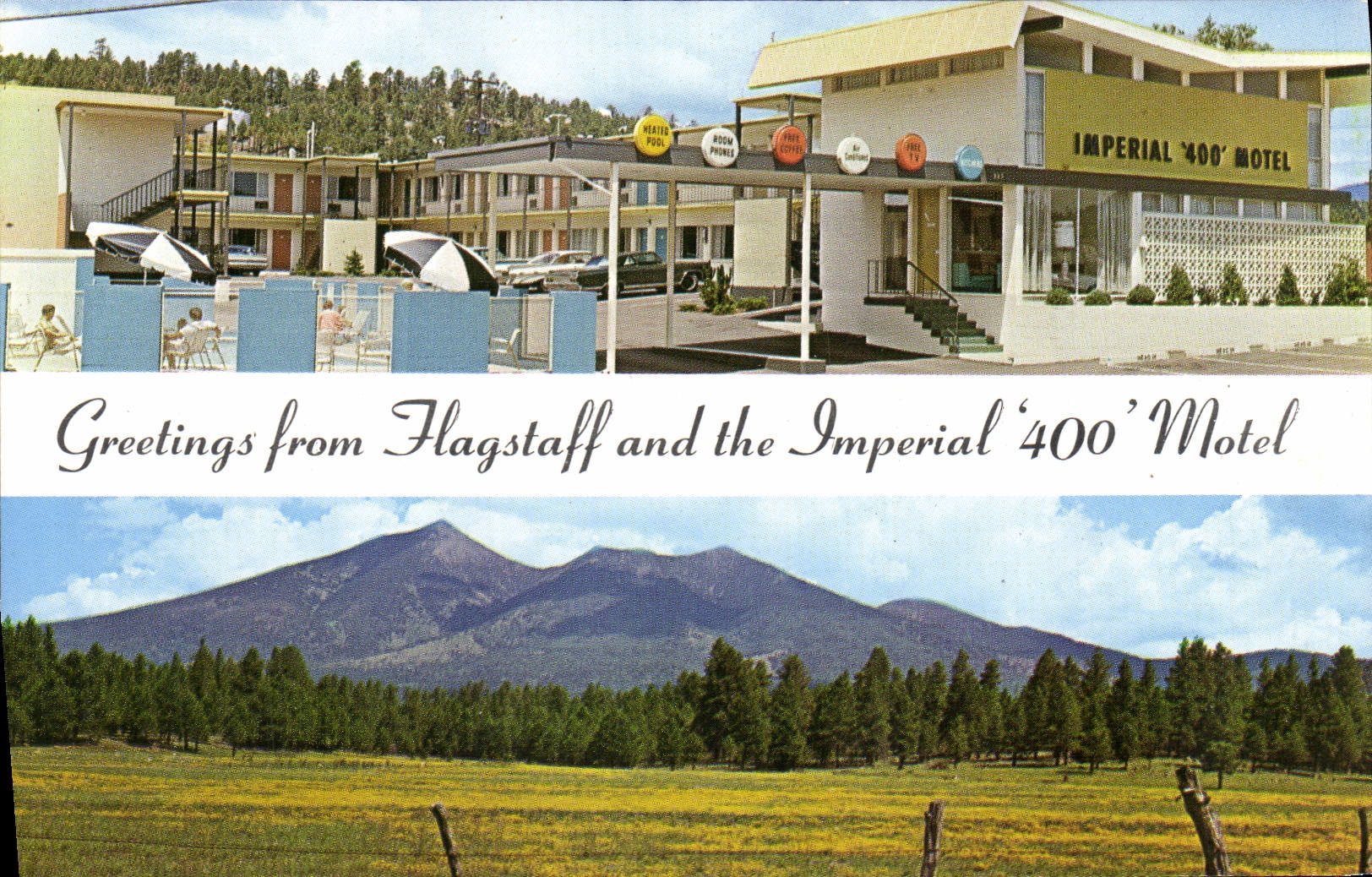 CPM Greetings from Flagstaff and the Imperial 400 Motel