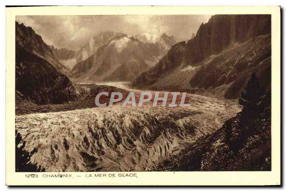CPA Chamonix La Mer De Glace