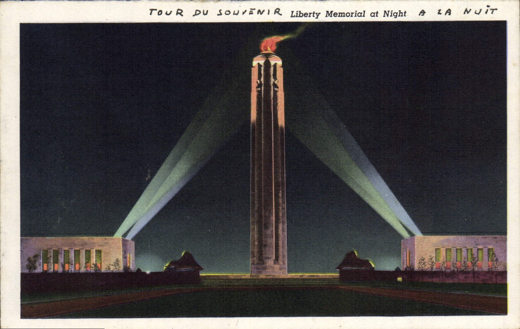 CPA Liberty Memorial at Night Jackson Co Court House