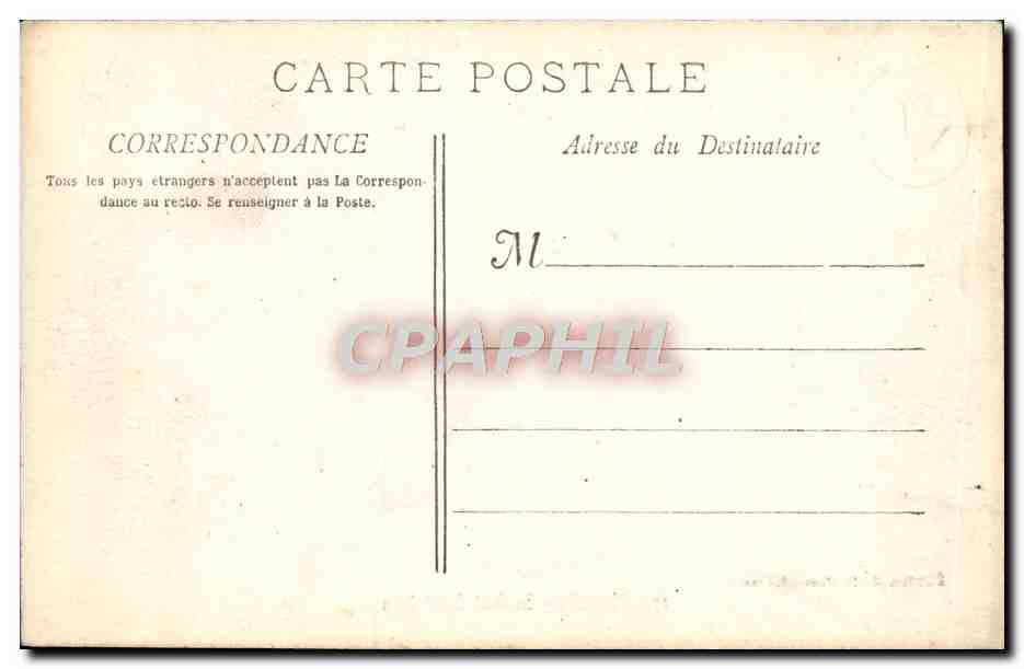 CPA Marseille Le Fort Saint Jean — Verso