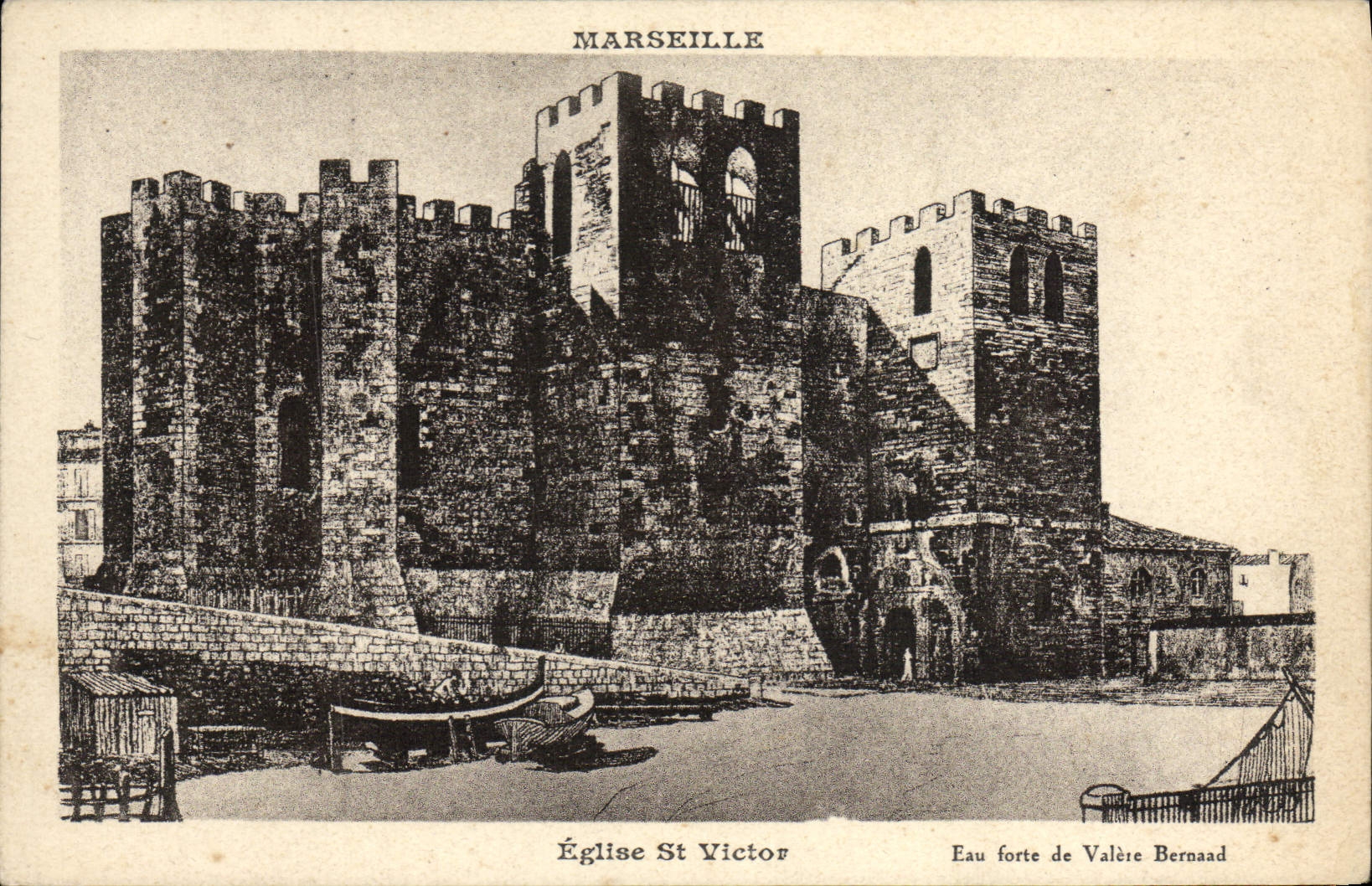 CPA Marseille Eglise St Victor 