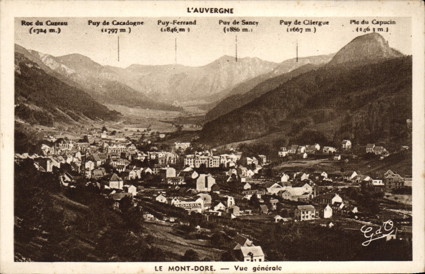 CPA Le Mont Dore Vue Generale