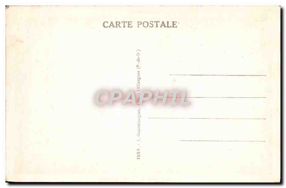 CPA Le Mont Dore Vue Generale — Verso