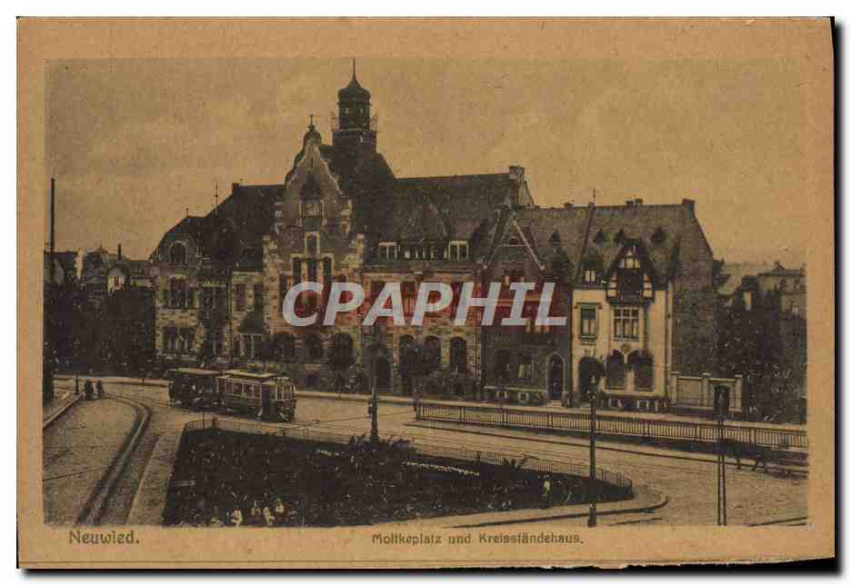Neuwied — Molkeplatz und Kreislandehaus — Neuwieder Postkartenverlag