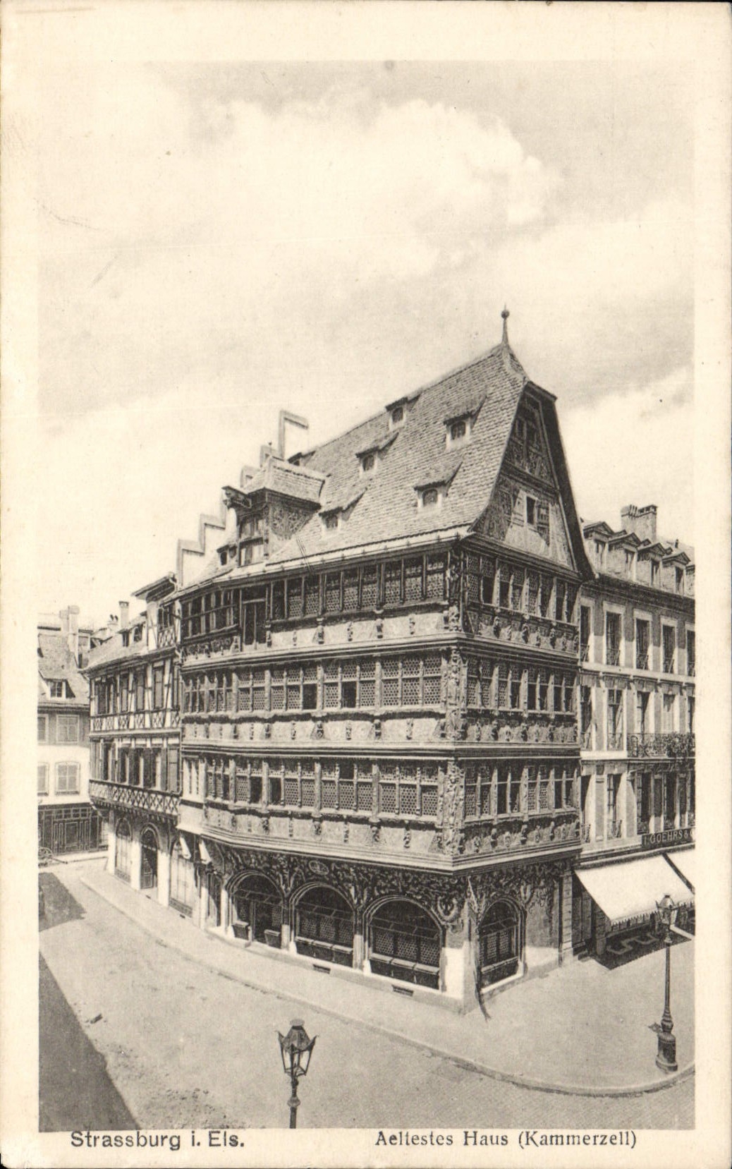 CPA Strassburg Aeltestes Haus Kammerzell