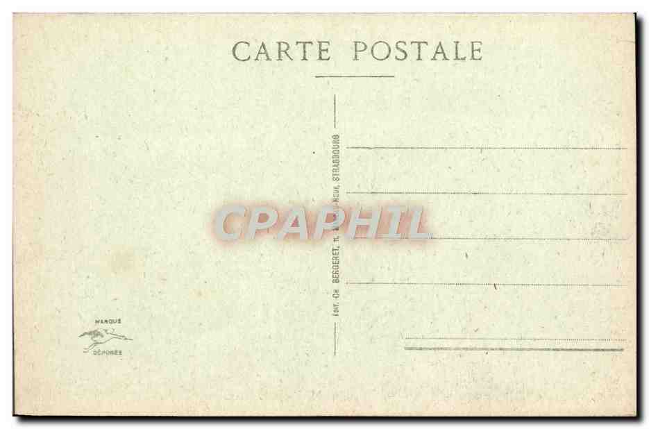 CPA Strasbourg Les Ponts Couverts — Rückseite