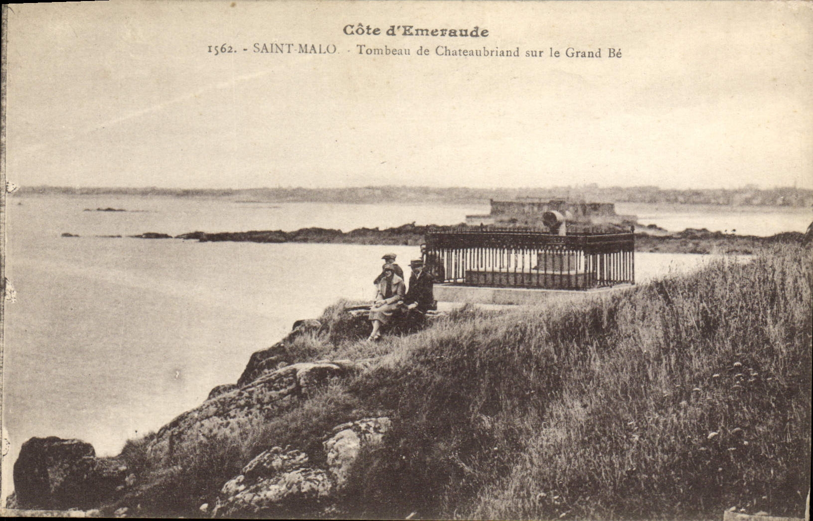 Costa de Esmeralda — Tumba de Chateaubriand en el Grand Bé — Saint-Malo
