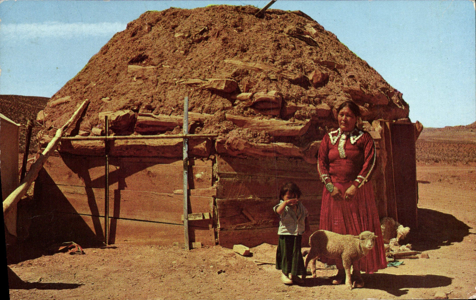 CPM Land of the Navajo woman Arizona 