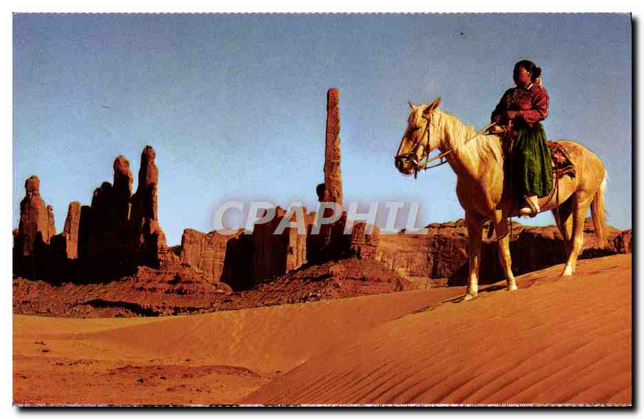 CPM Monument Valley Arizona Indien Cheval