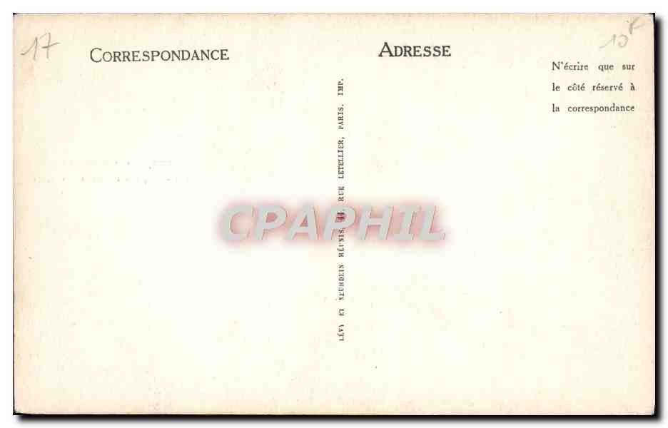 La Rochelle — La Plage à travers les Pins — LL. n°333 — Verso