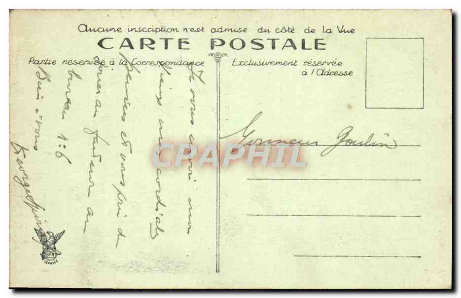 CPA Nice Quai des Etats Unis Vue Generale Les Jardins — Achterkant