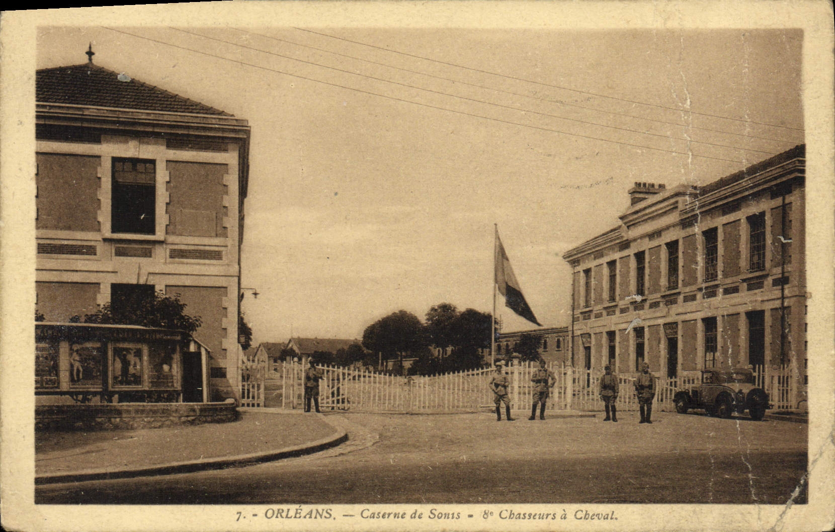 CPA Orleans Caserne de Sonts 8eme chasseurs a cheval Militaria 