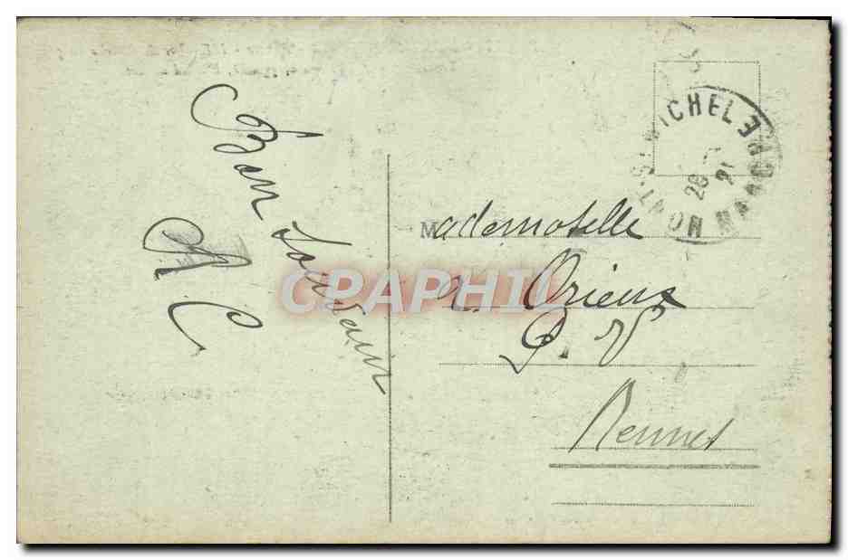 Mont-Saint-Michel - L'Escalier de dentelle en granit — J.P. 77 — Édition spéciale à l'Abbaye — Reverso