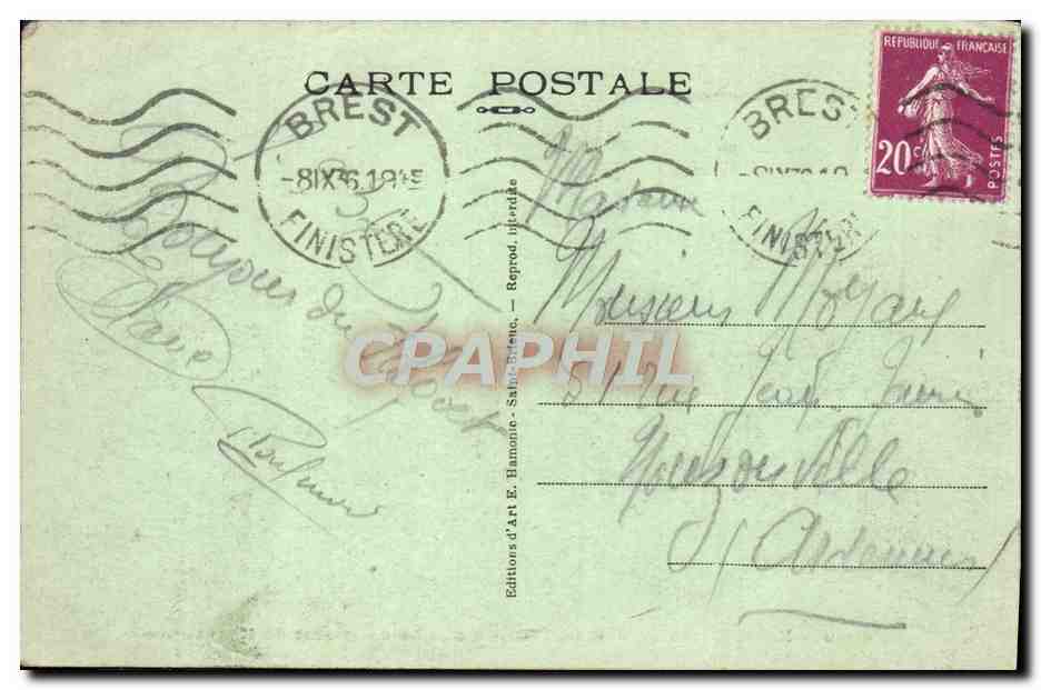 CPA Notre Dame De Folgoet Le Jube en granit de Kersanton — Rückseite