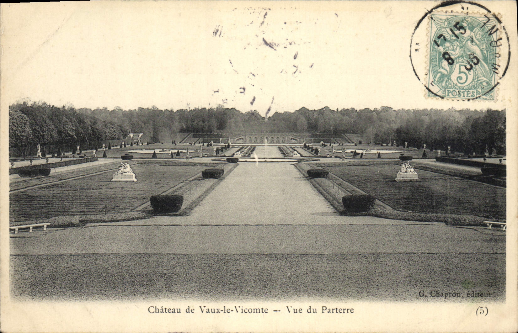 CPA Chateau de Vaux le Vicomte Vue du Parterre