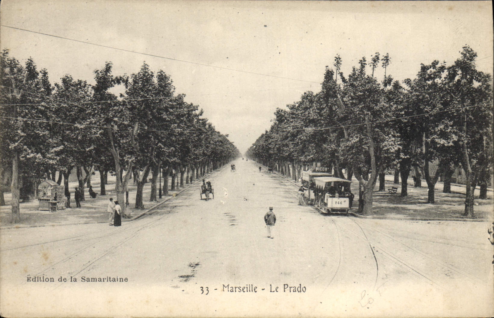 CPA Marseille Le Prado Tramway