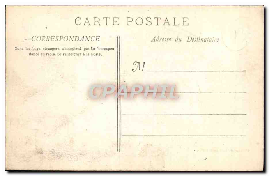CPA Marseille Le Prado Tramway — Verso