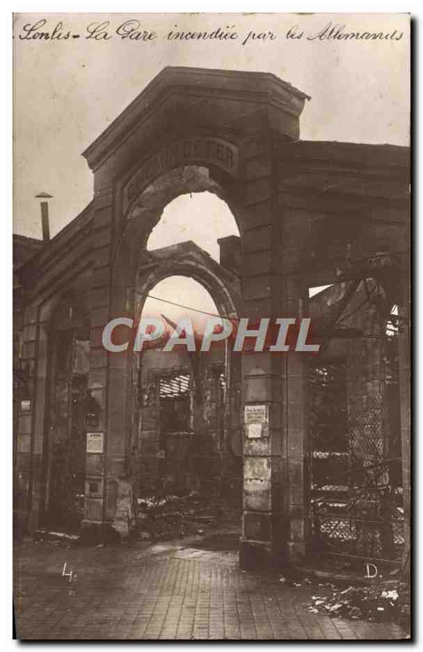 Londres - La Gare incendiée par les Allemands — éditeur inconnu, n° 4