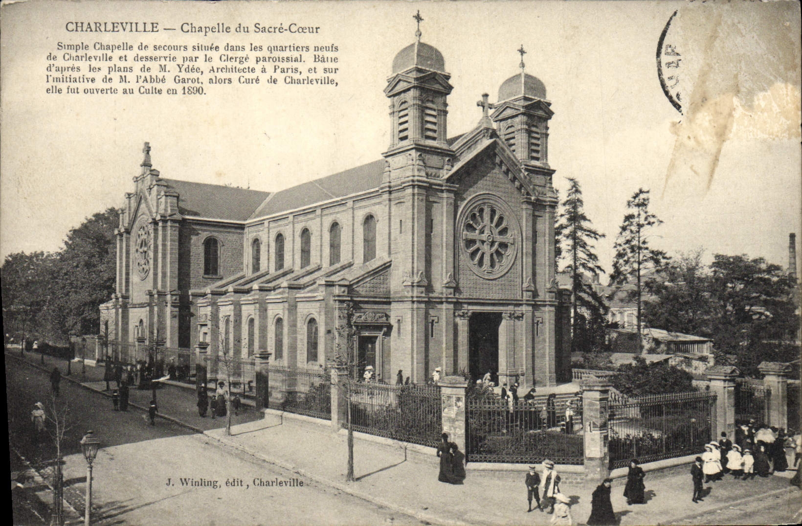 CPA Charleville Chapelle du Sacre Coeur