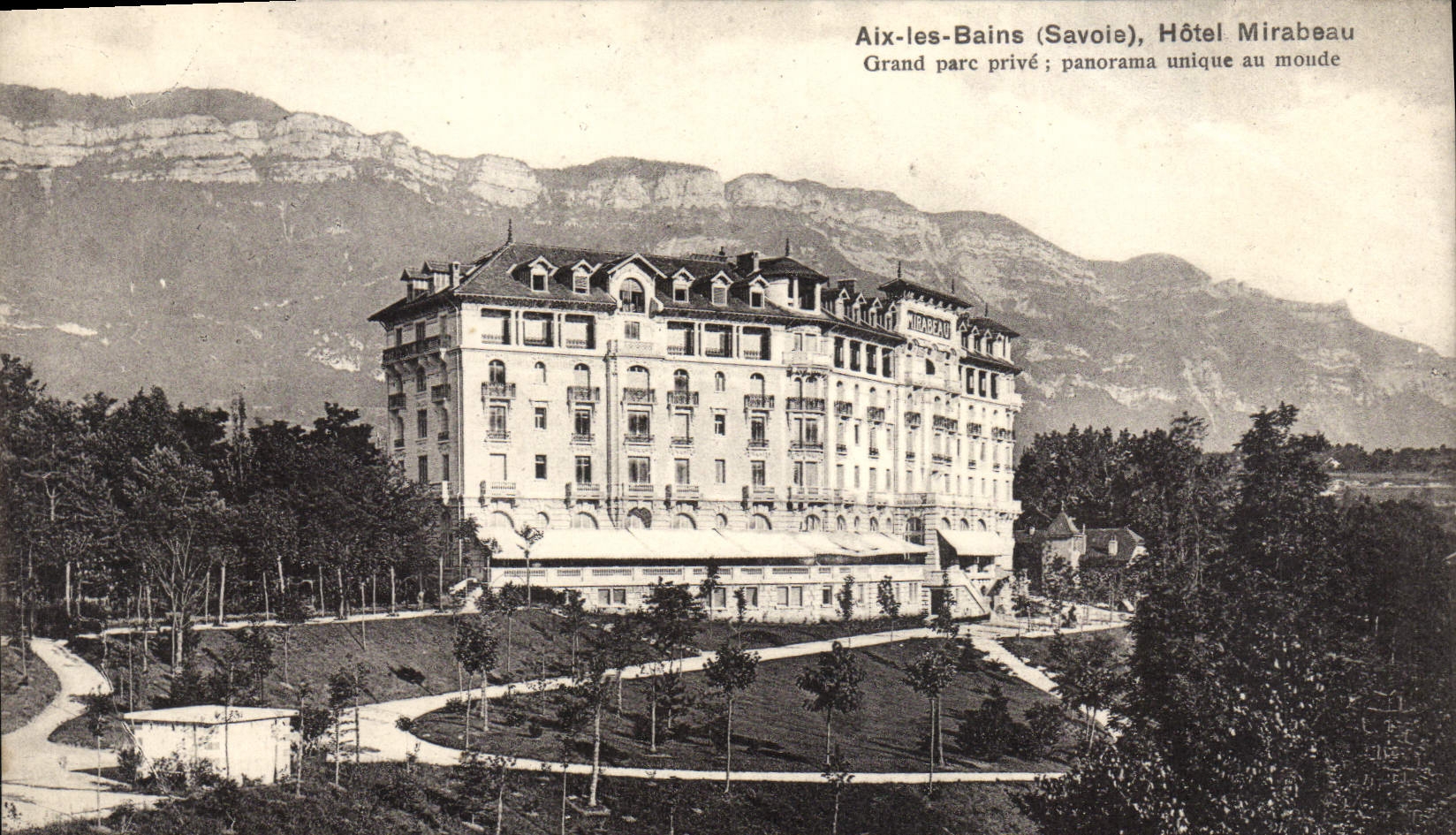 CPA Aix Les Bains Hotel Mirabeau Grand parc prive