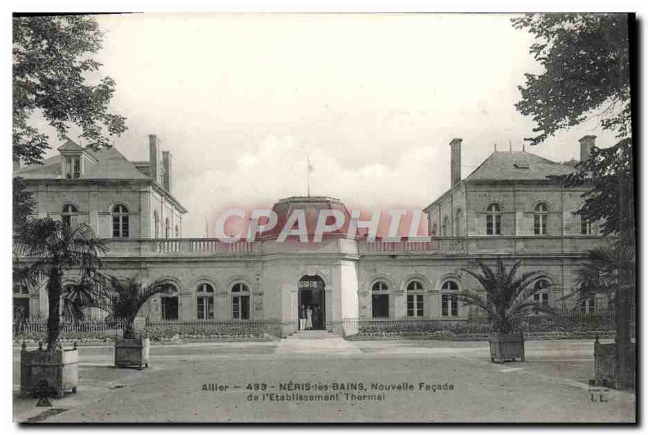 CPA Neris Les Bains Nouvelle Facade De L'Etablissement Thermal