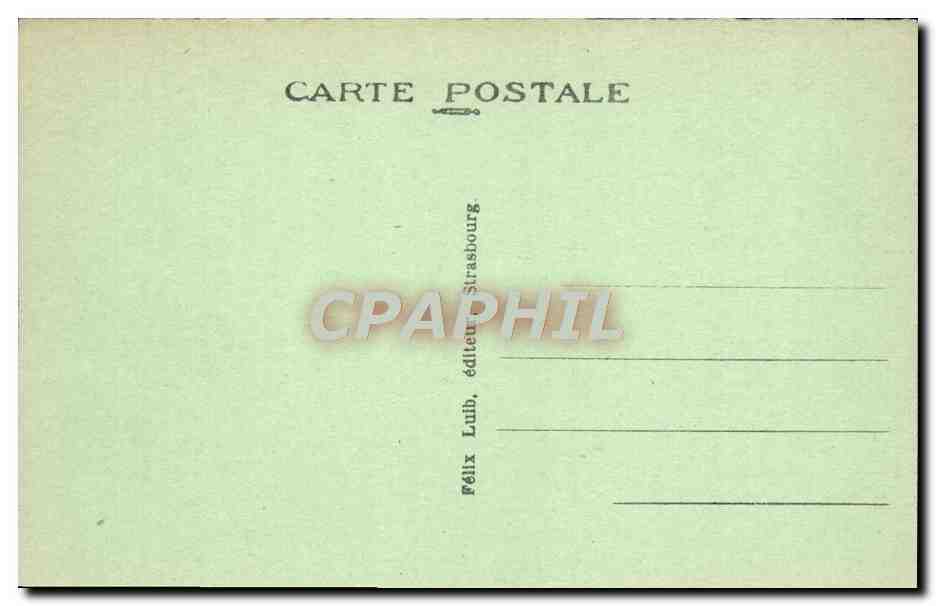 CPA Strasbourg Pont Couverts Bateau  — Rückseite