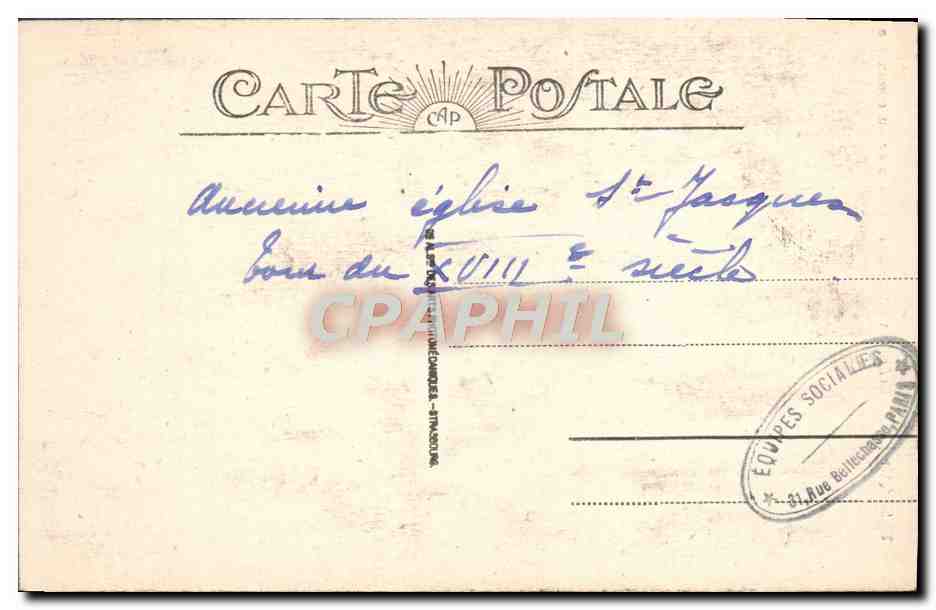 CPA St Quentin Beftroi en Interieur de la Bourse de Commerce Militaria — Rückseite