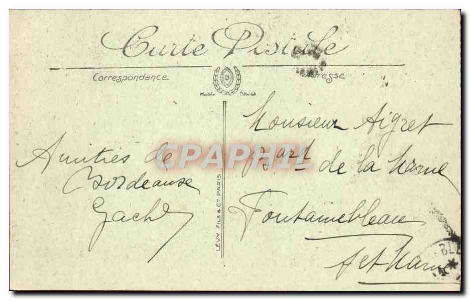 CPA Bordeaux La Tour St Michel — Verso