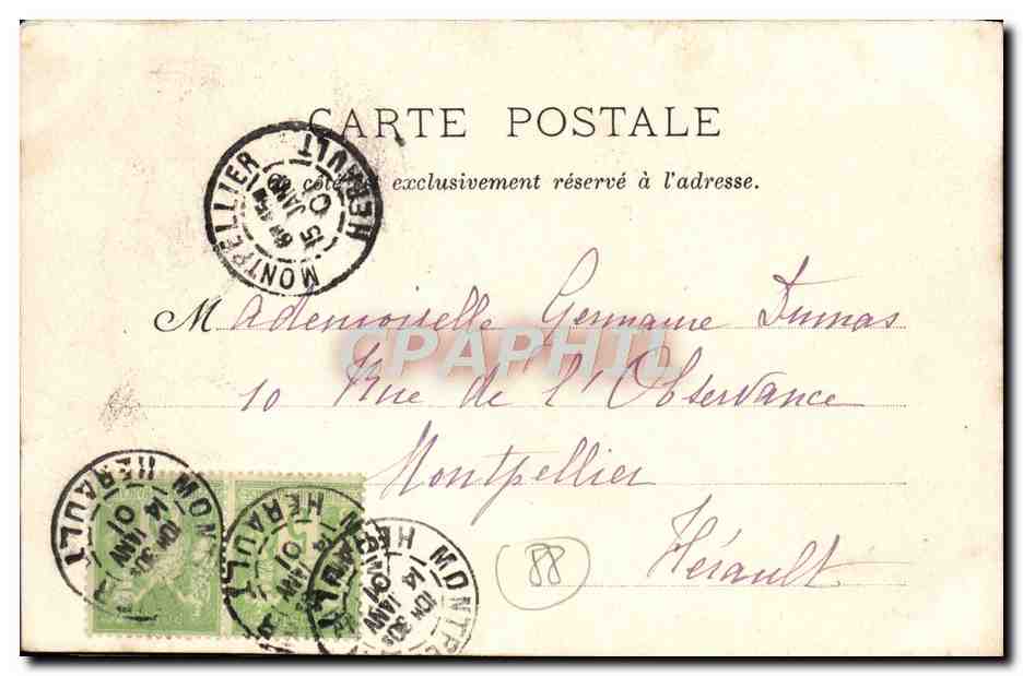 CPA Environs de Plombieres La feuille Dorothee Vieille femme et sa chevre  — Rückseite