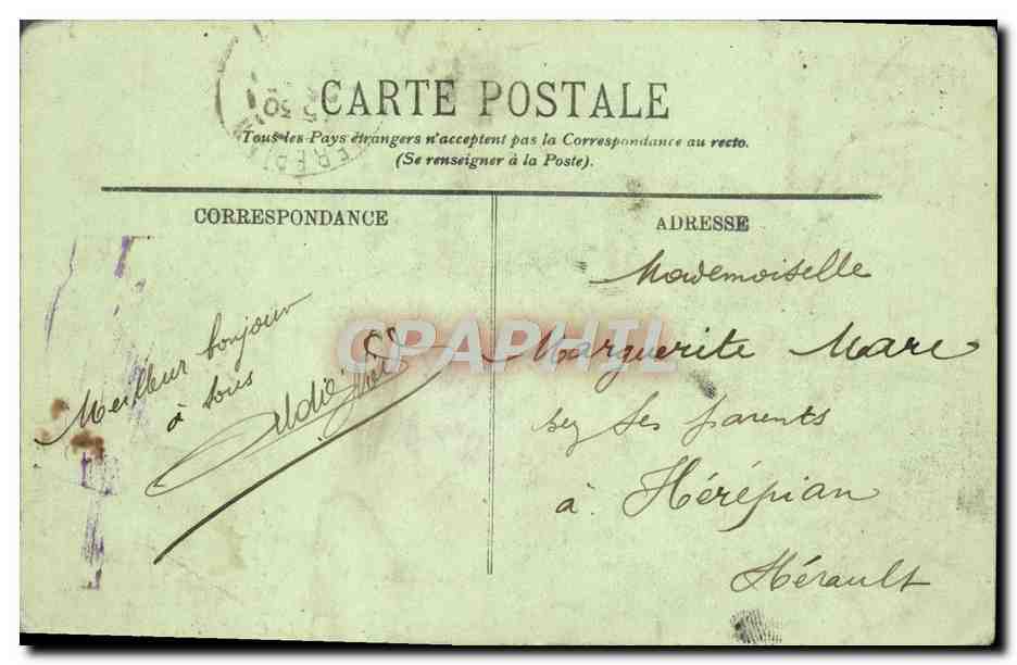 CPA Marseille La Cathedrale et la Joliette — Rückseite