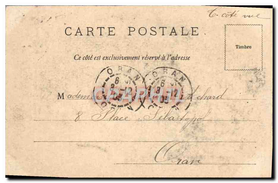 CPA Bordeaux Gare du Midi Depart — Verso