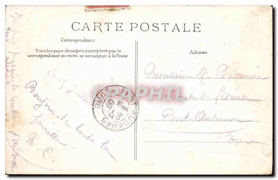 CPA Versailles Le Petit Trianon le salon  — Verso