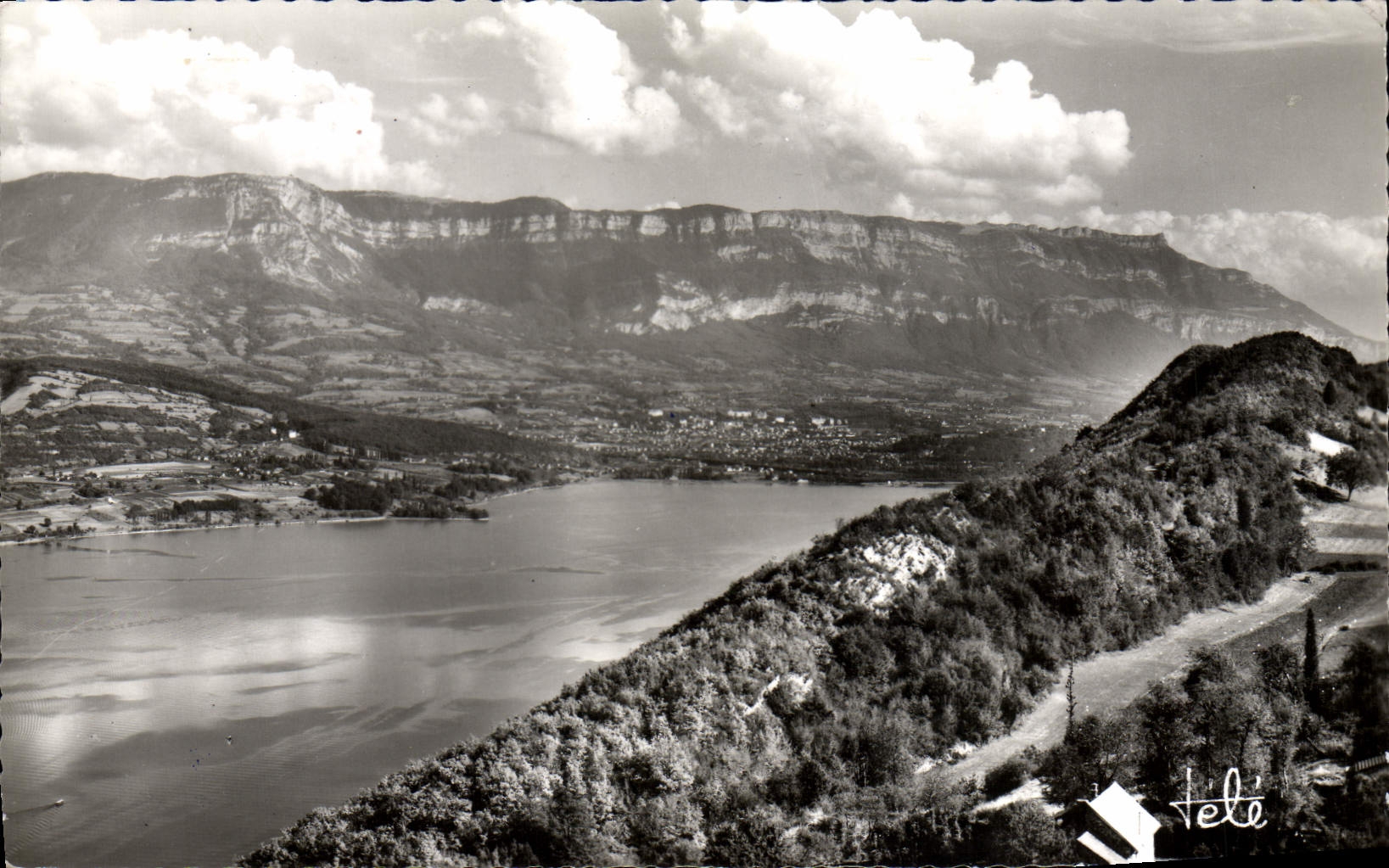 Lac du Bourget — Aix-les-Bains — vue depuis le Mont Revard — éditeur TELÉ