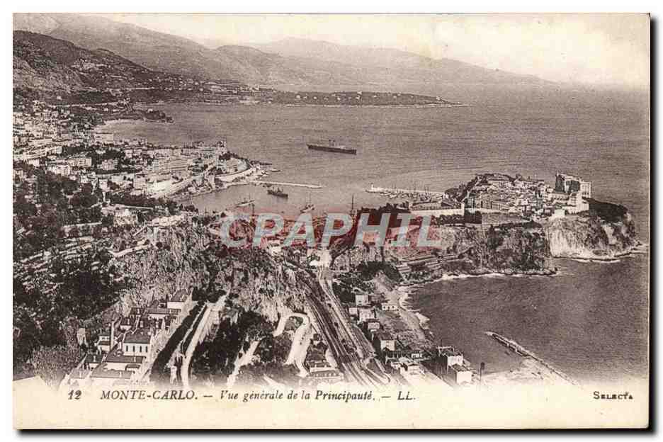 CPA Monte Carlo Vue Generale de la Principaute