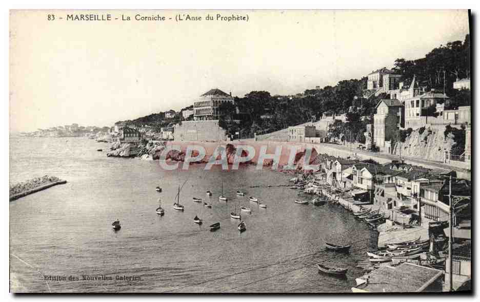 CPA Marseille La Corniche L'anse du prophete