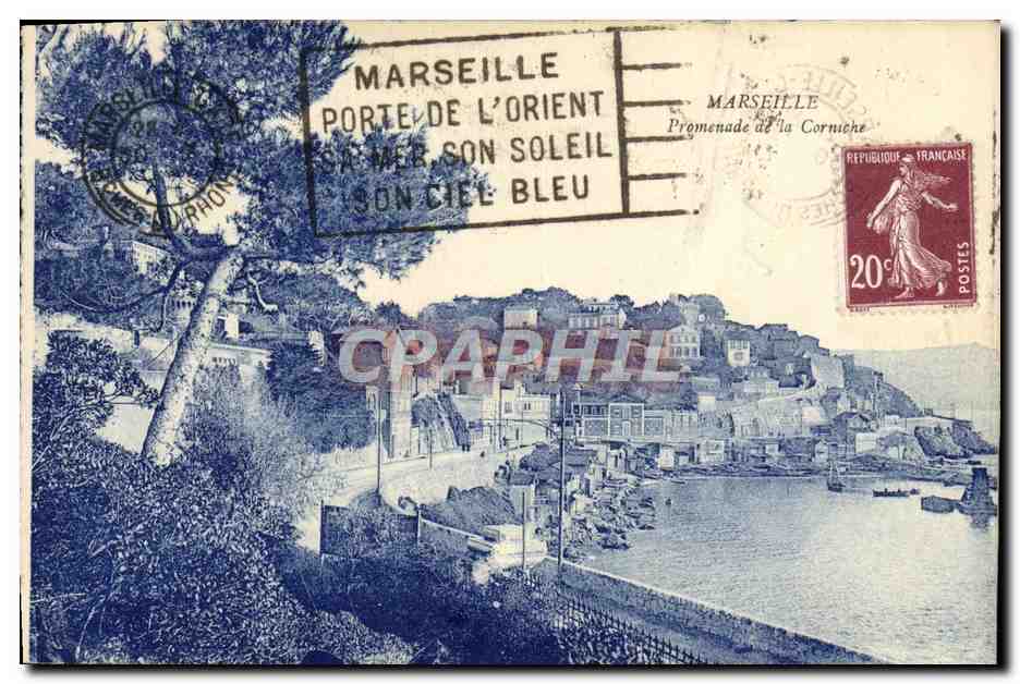 CPA Marseille Promenade de la corniche 