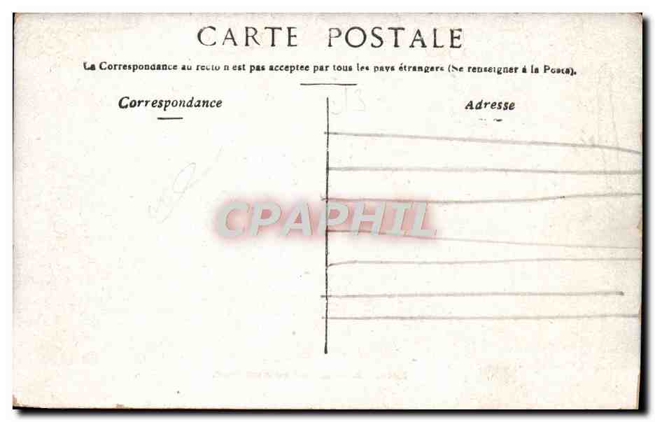 CPA Marseille Entree Du Vieux Port — Verso