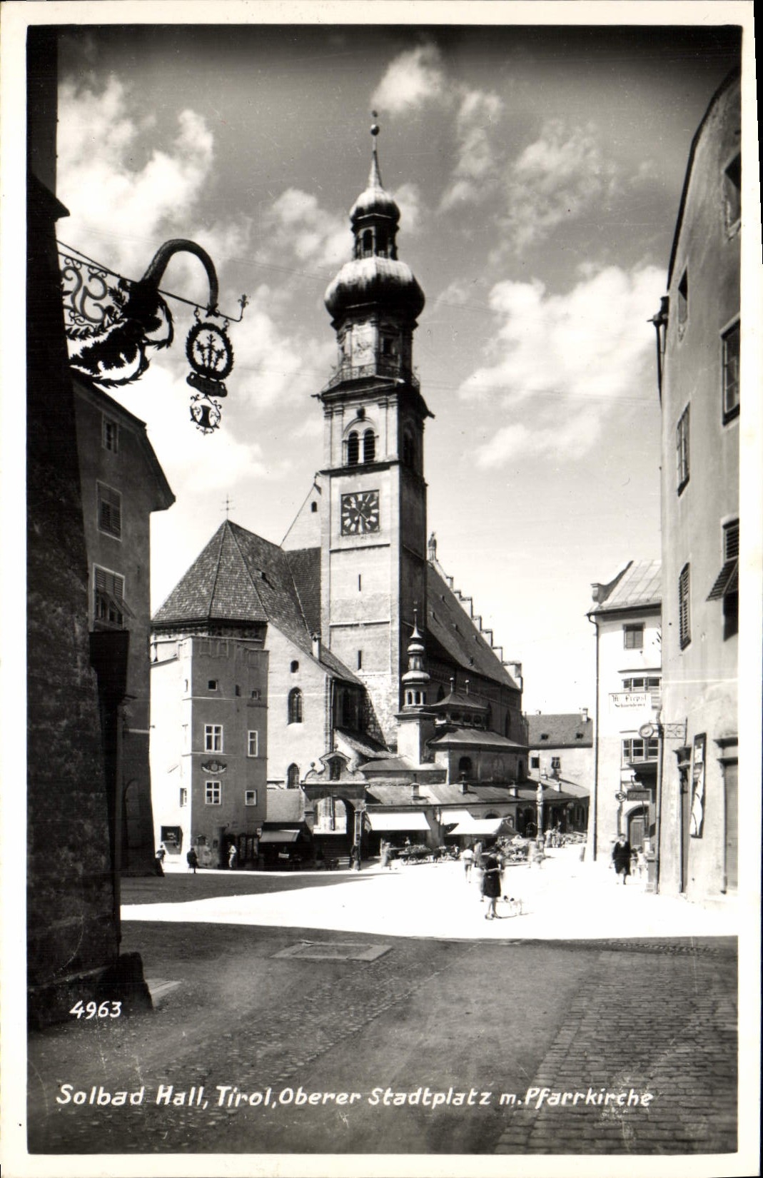 CPM Solbad Hall Tirol Oberer Stadtplatz m Pfarrkirche