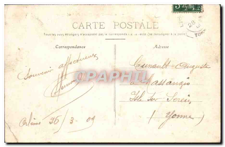 CPA Orleans Le Nouveau Pont de Sologne — Rückseite