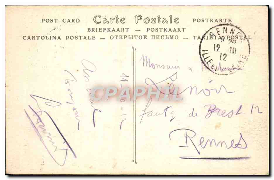 CPA Paris La Colonne de Juillet Place de la Bastille — Rückseite