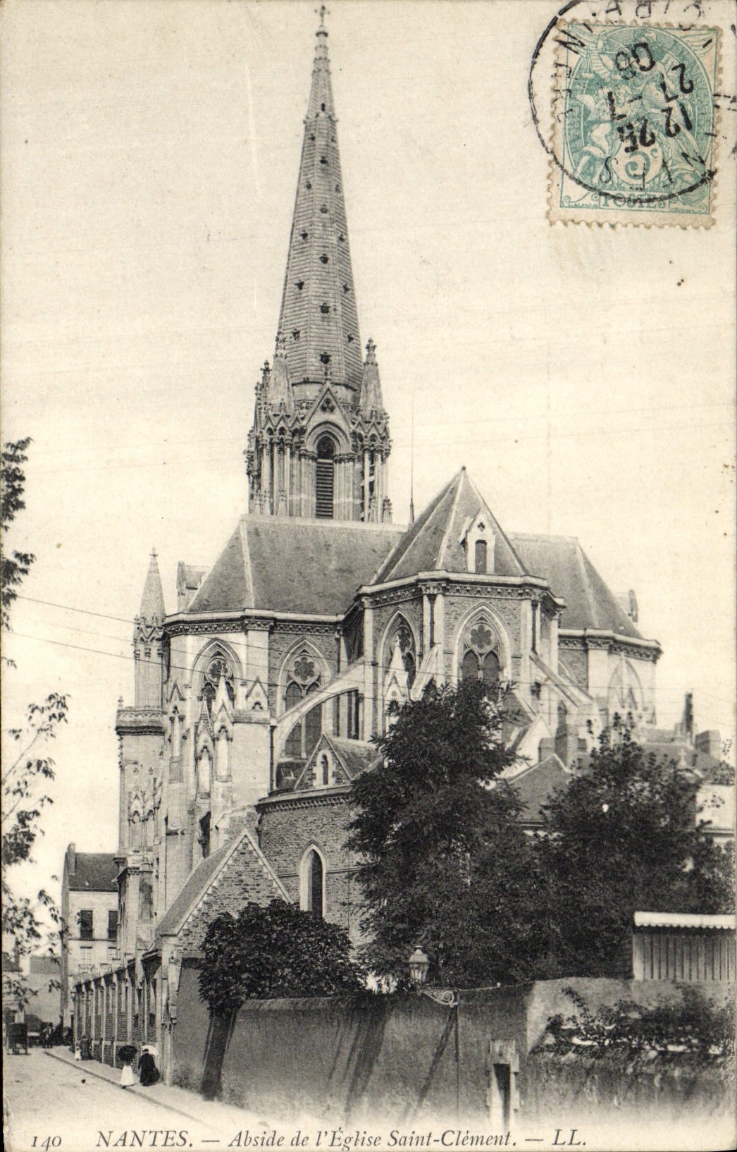 CPA Nantes Abside de L'Eglise Saint Clement
