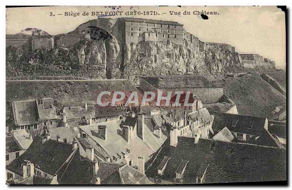 CPA Belfort Siege de Vue du Chateau